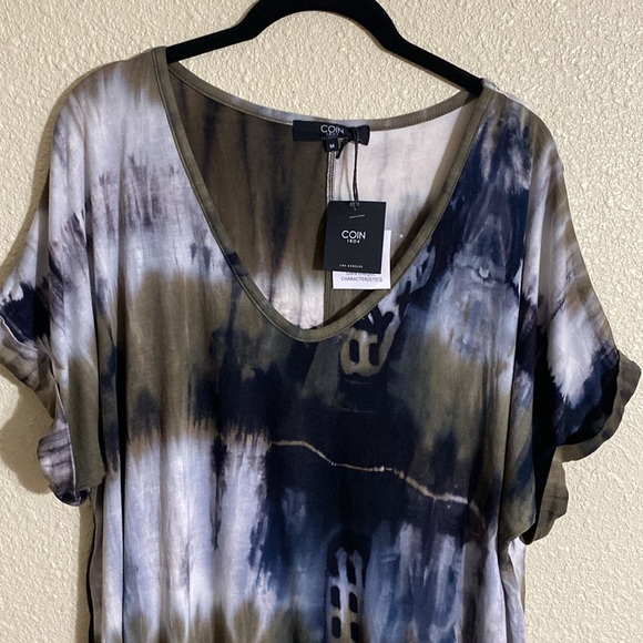 NWT Coin 1804 Tie-Dye V-neck T-Shirt Size 3X - Picture 2 of 9